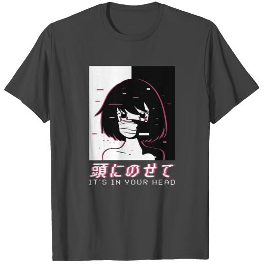 Japanese Aesthetic Vaporwave Waifu Anime Girl T Shirts