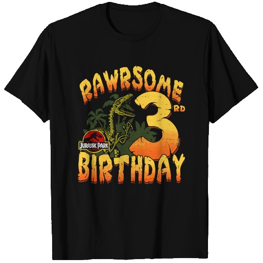 Jurassic Park Rawrsome 3Rd Birthday T Shirts