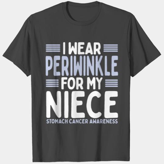 Periwinkle Stomach Cancer Awareness Niece T Shirts
