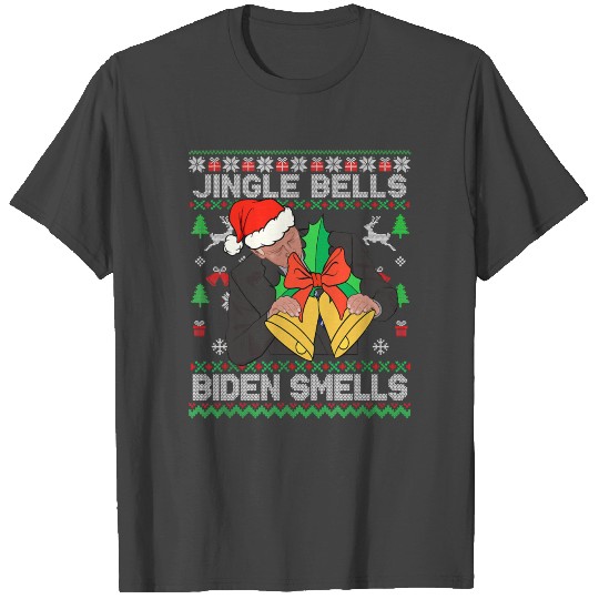 Anti Biden Jingle Bells Biden Smells Ugly Christma T Shirts
