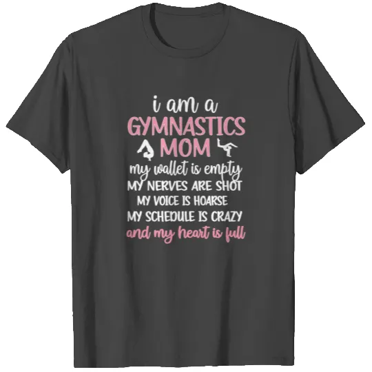 Proud Gymnastics Mom Of A Gymnast Gymnastics Mama T Shirts