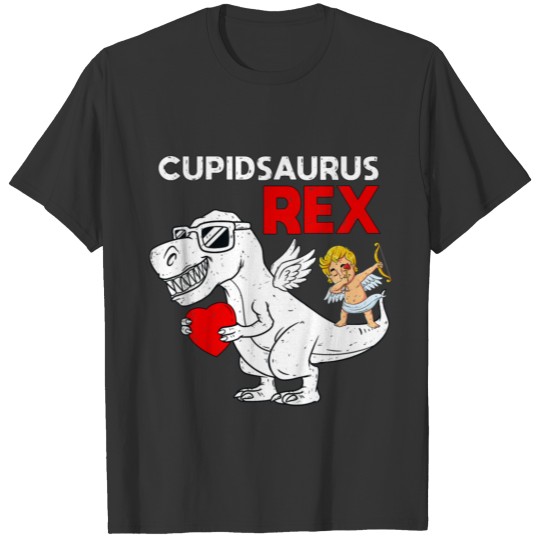 Kids Cupidsaurus Rex Dab Heart Dino Toddler T Shirts