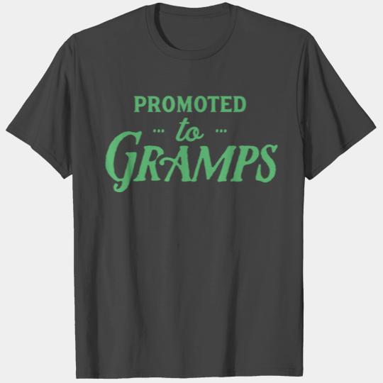 Promoted to Gramps Grandad Grandpa Grandfather T Shirts