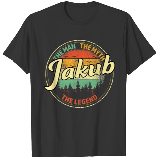 Jakub The Man The Myth The Legend Men Personalized T-shirt