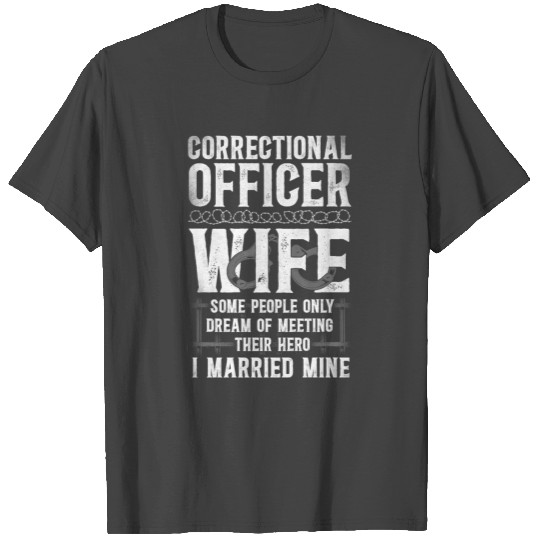 Correctional Officer Wife Marriage Premium T Shirts