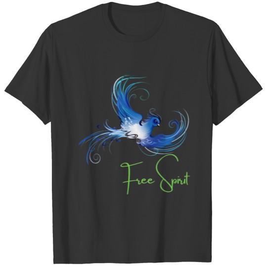 Free Spirit Blue Bird T-shirt