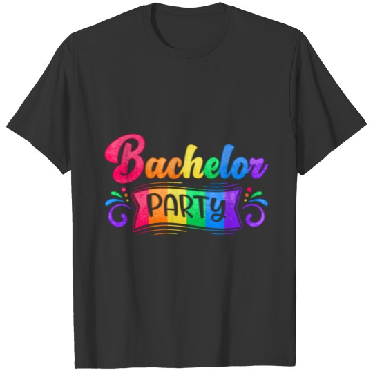 LGBT Pride Gay Bachelor Party Ceremony Engagement T-shirt