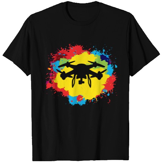FPV Drone Racing Quadcopters RC Pilot Watercolor T Shirts