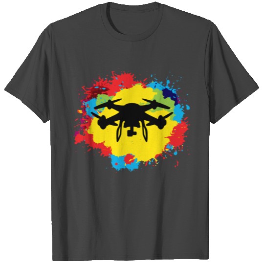 FPV Drone Racing Quadcopters RC Pilot Watercolor T Shirts