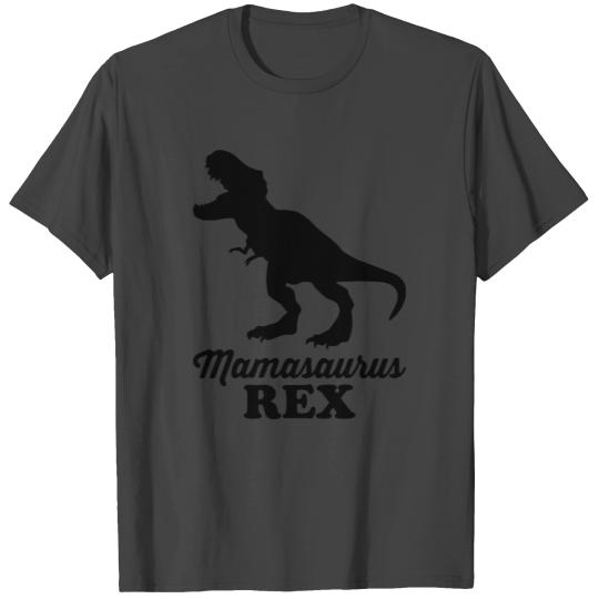 Mamasaurus Mommy Dinosaur T Rex Bold T Shirts