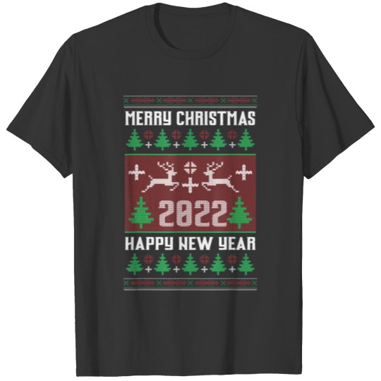 Goodbye 2021 Hello 2022 Merry Christmas 2022 T-shirt