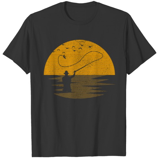 Fly Fishing Vintage Retro Trout Salmon Fisherman G T Shirts
