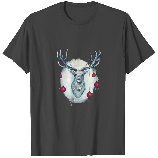 Winter Solstice Christmas Holiday Antler Buck Deer T Shirts