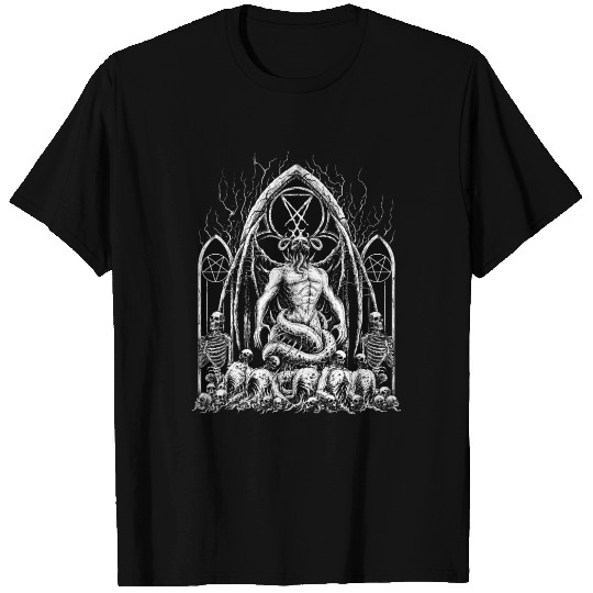Gothic Satanic Demon Lucifer T Shirts