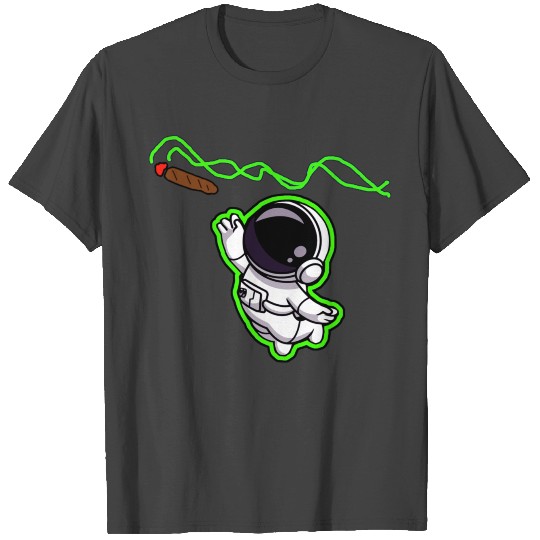 Spaced Out Light Green Aura T Shirts
