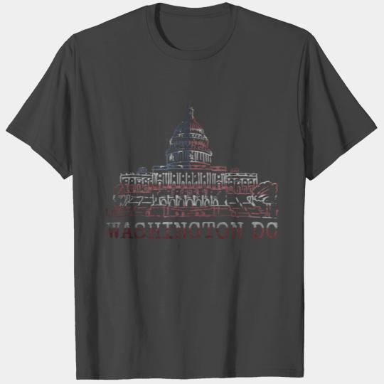 Washington Dc American Flag City Pride Souvenir Gi T Shirts