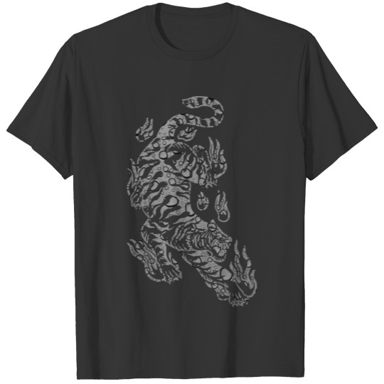 Flaming Grey Water Tiger T-shirt