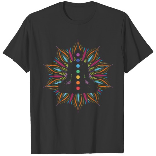 Colorful Mandala Chakra Zen Yoga Buddhist T Shirts