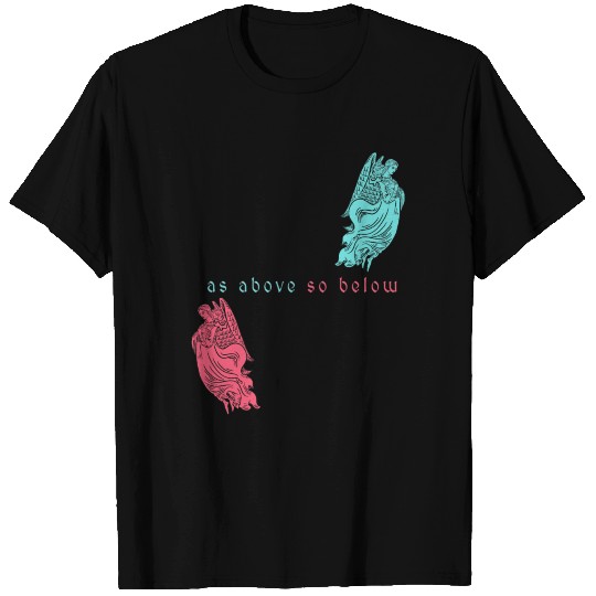 As Above so Below Angels Magic Quote Occult Gift T Shirts