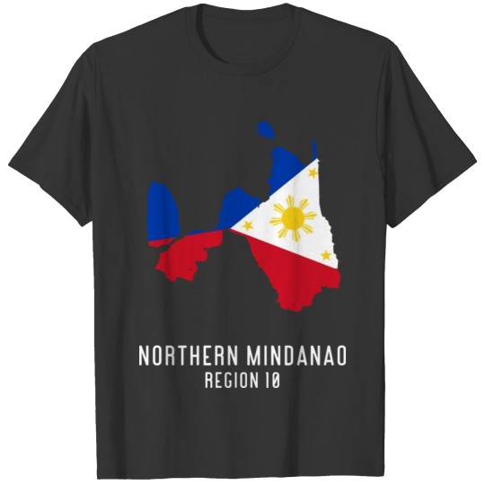 Northern Mindanao Map Design for proud Pinoys T-shirt