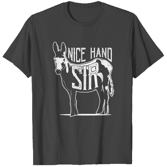 Nice Hand Sir Donkey Poker Funny Gambling Design T Shirts
