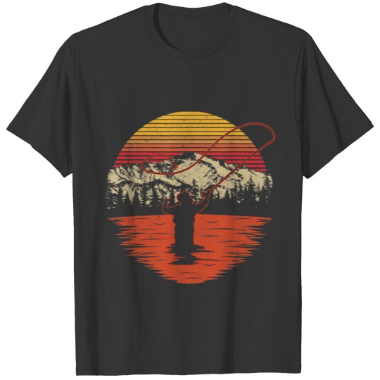 Retro Vintage Fly Fishing Shirt Fly Fisherman T Sh T-shirt