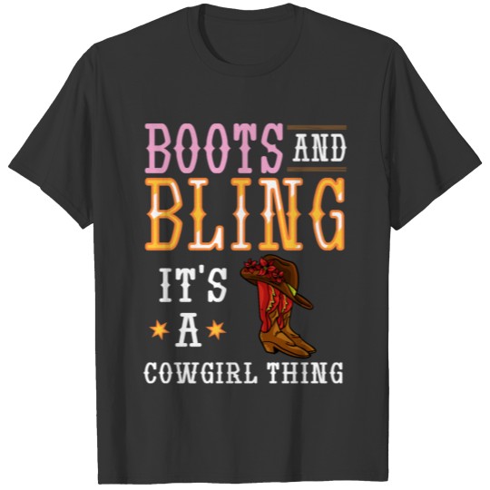 Cowgirl Boots Quotes Party Horse T-shirt