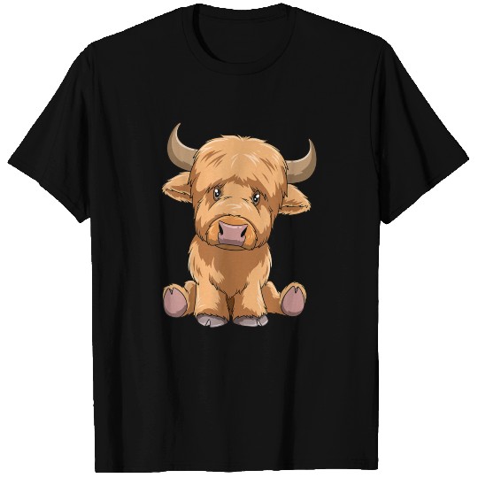Cute Scottish Highland Cow Scotland Lovers T Shirts