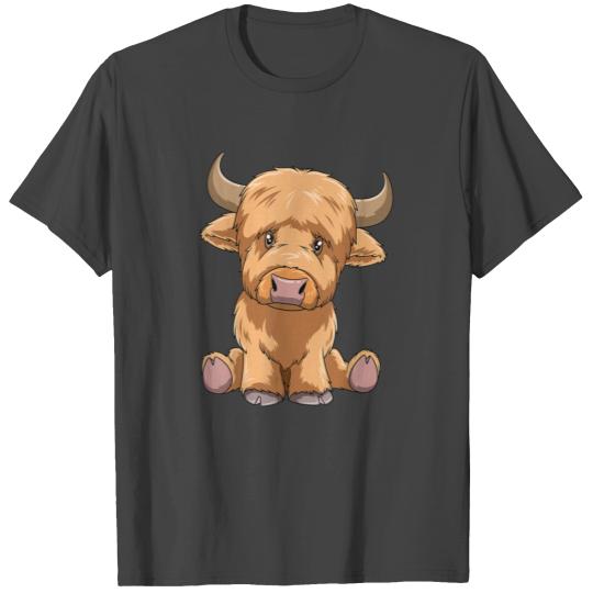 Cute Scottish Highland Cow Scotland Lovers T Shirts