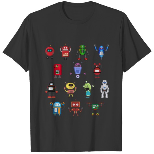 Funny Robots Girls Boys Robot T Shirts