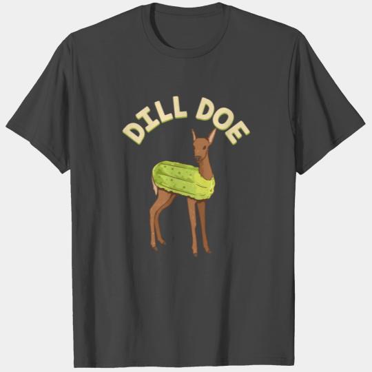 Dill Doe T Shirts Animal Pun Pickle Dildo Funny Deer