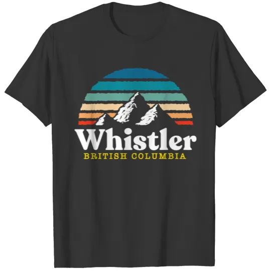 Whistler British Columbia Usa Ski Resort 1980S Ret T Shirts