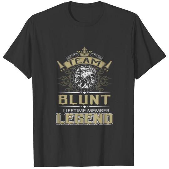 Blunt Name T Shirts - Blunt Eagle Lifetime Member L