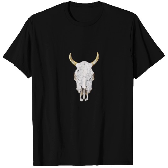 Cow Skull Bones T Shirts