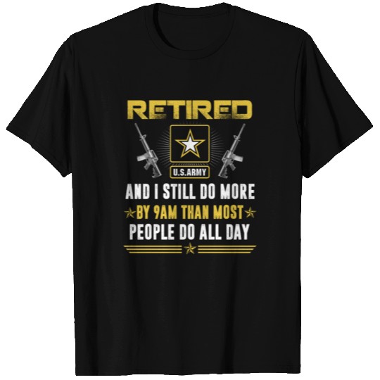 Retired US Army Veteran Veterans Day T Shirts
