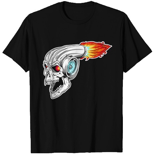 Hell Turbo Power Devil Skull Turbocharger Flames T Shirts