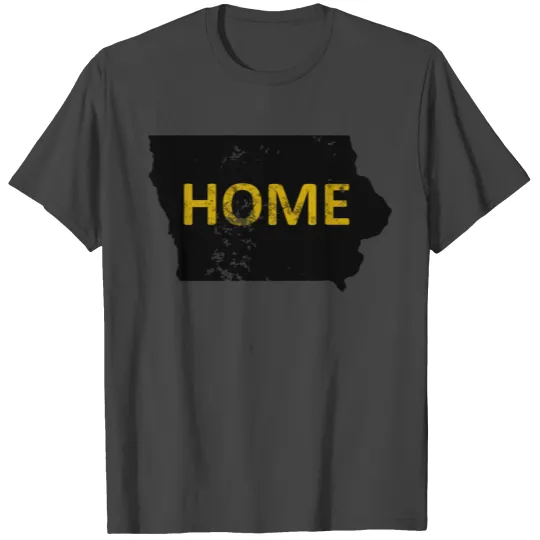 Home Iowa Black & Yellow T Shirts