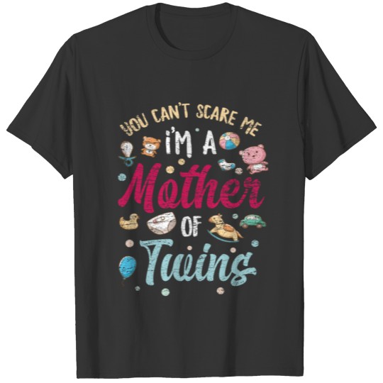 Twins Mother Gift T-shirt