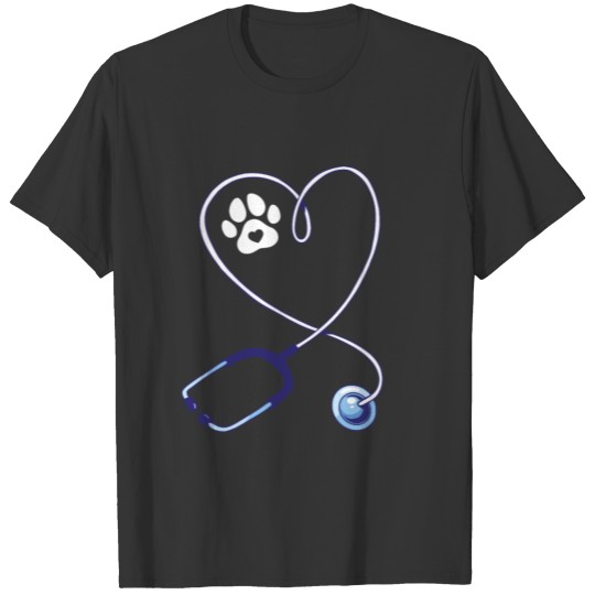 Vet Tech Stethoscope T-shirt