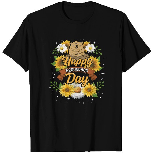 Happy Groundhog Day T Shirts, Woodstock Illinois,
