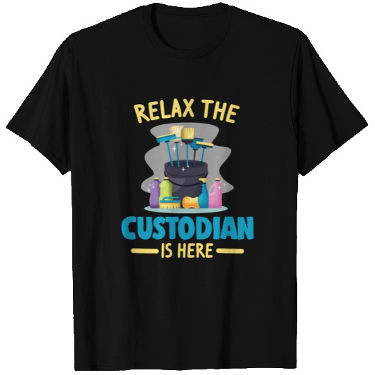 Funny School Custodian Cleaning Janitor Caretaker T Shirts