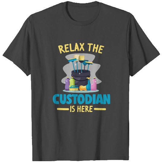 Funny School Custodian Cleaning Janitor Caretaker T Shirts