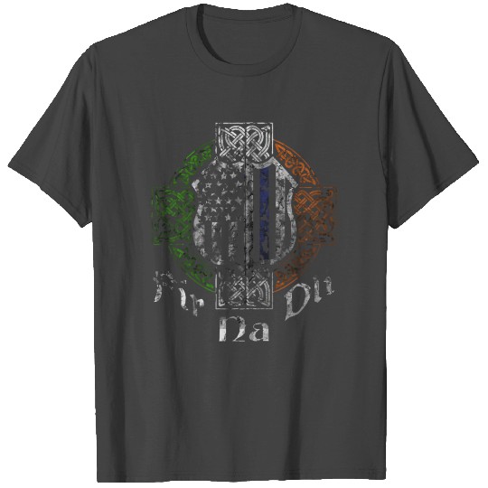 Thin Blue Line T Shirts Fir Na Dli Celtic Cross Irish