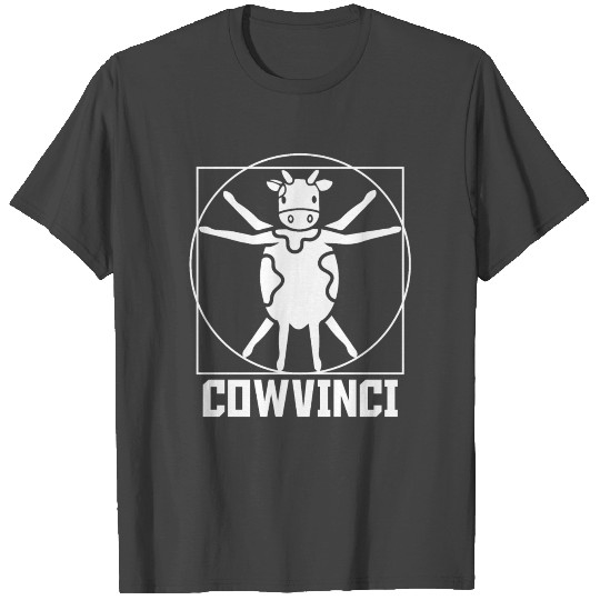 Leonardo Da Vinci Cow T Shirts