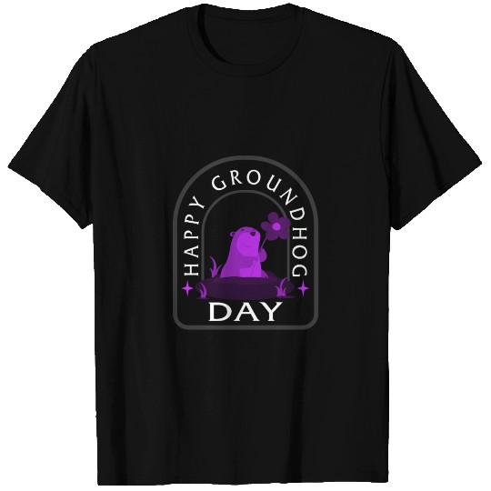 Happy Groundhog Day T Shirts, Woodstock Illinois,