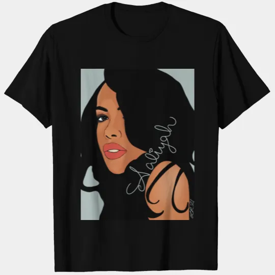 Aaliyah cartoon drawn by L Raya T Shirts