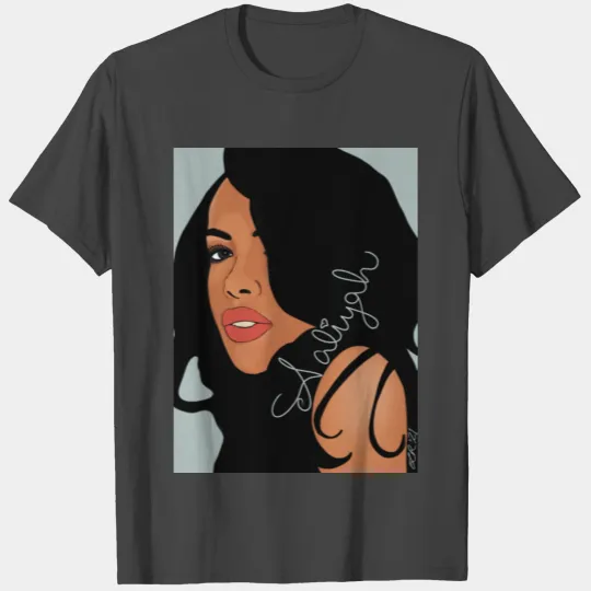 Aaliyah cartoon drawn by L Raya T Shirts