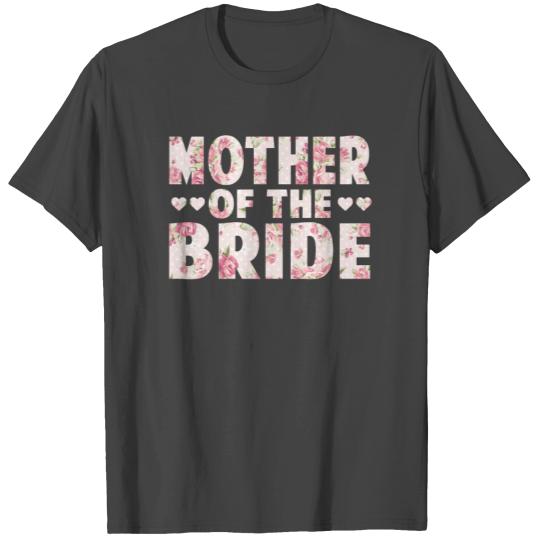 Mother of the Bride Wedding Apparel Flower T Shirts