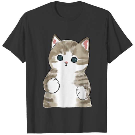 Cute grey kitty T Shirts