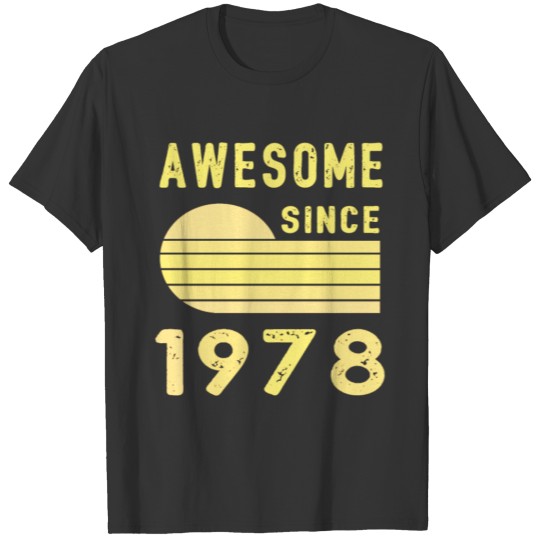 1978 Birthday Retro Vintage Gift birth T-shirt